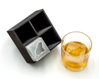 Maine State Ice Cube Tray, Soft Silicone Whiskey Mold