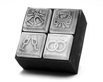 Wedding Ice Cube Tray | Bridal Shower Silicone Mold