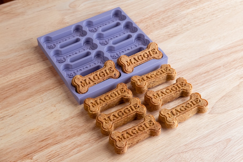 Custom Dog Treat Mold Personalized Dog Biscuit Silicone Mold With Your Dog's Name Dog Lover's Gift image 6
