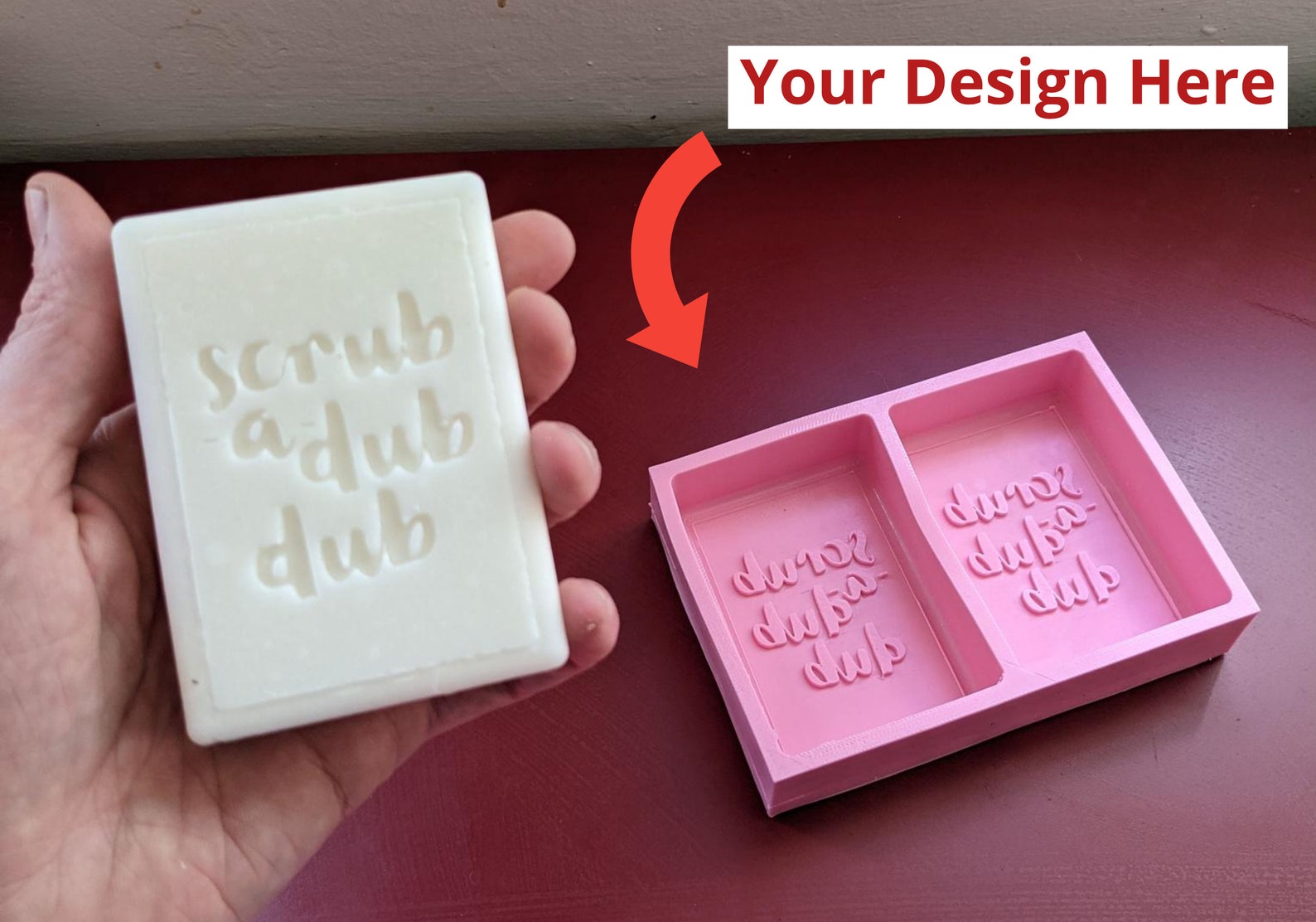 Custom Soap Bar Mold 2.5 x 3.5 Personalize Etsy