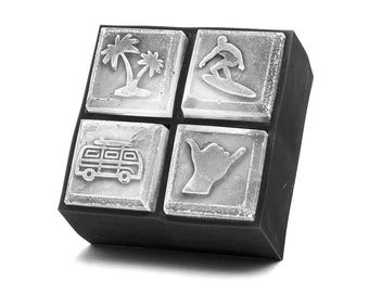 Surfing Ice Cube Tray | Shaka, Surf Van Silicone Mold
