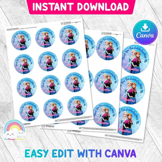 Free Printable Frozen Stickers