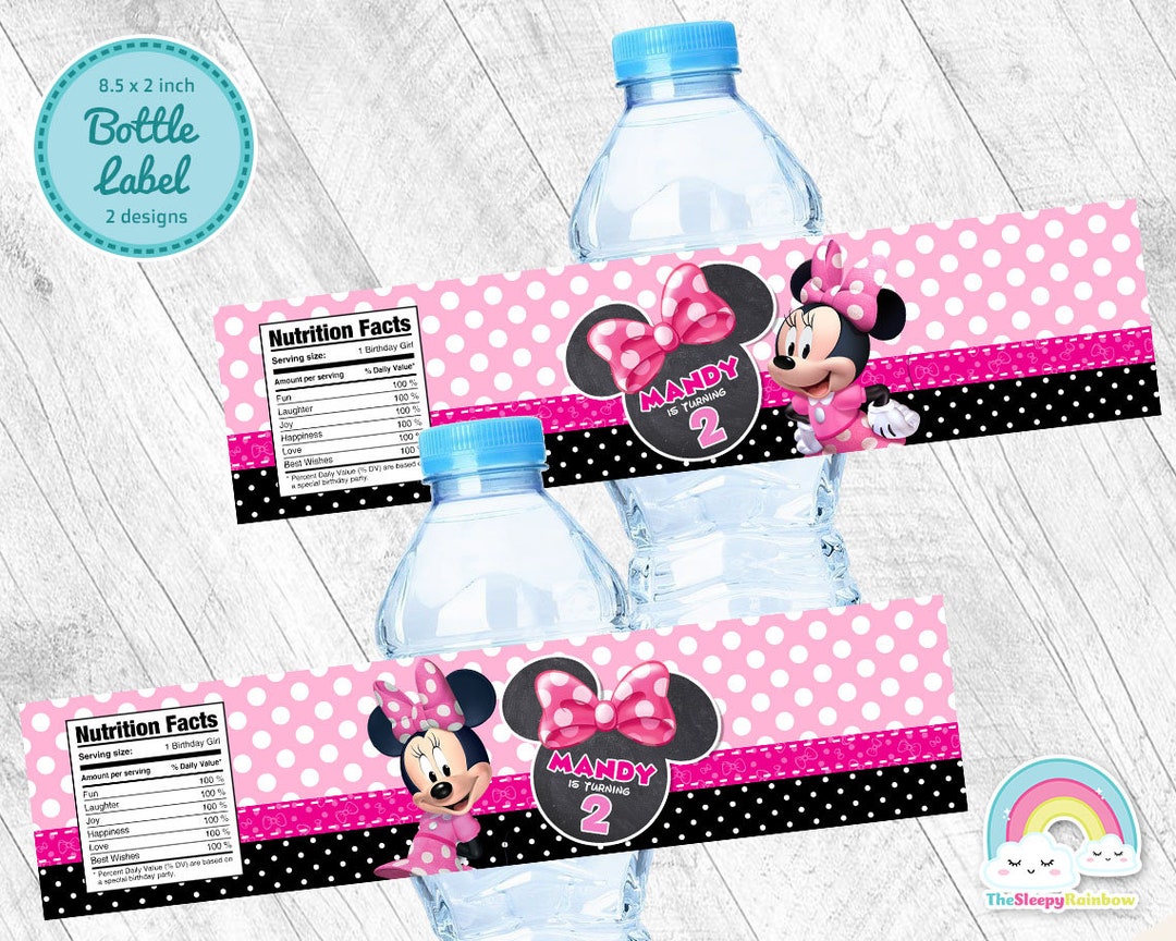 Etiquetas Para Agua De Minnie ETIQUETAS PEGATINAS PARA BOTELLA etiquetas-para-agua-de-minnie-etiquetas-pegatinas-para-botella