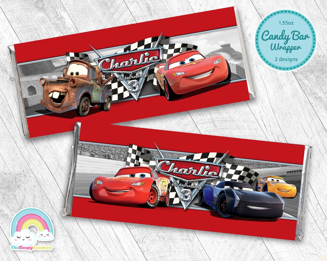 Lightning Mcqueen Birthday DIY Return Gift Wrapping Idea