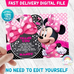 Minnie Mouse Invitation Birthday Invite Party Minnie Chalk Invites Minnie Mouse Chalk Bowtique Birthday Bow Invitations