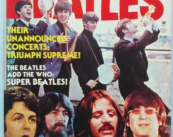 Welcome Back, Beatles, Part II, Fall 1977, photos, cartoons, concert dates, 66 page magazine, collectors edition,