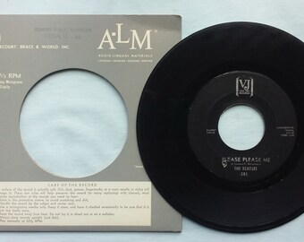 The Beatles, VJ 581, very rare 45rpm, A side, Please Please Me, B side, From Me To You, McCartney Lennon, credits, Juke Box special issue