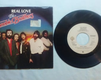 The Doobie Brothers, Real Love, WBS49503, 45 rpm vinyl, from LP, One Step Closer, Warner Brothers, B side, Thank You Love, 1980