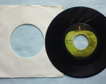 Mary Hopkin, Apple Records 1806, A side, Goodbye, Lennon McCartney, B side, Sparrow, produced by, Paul McCartney, Stereo, MacLen Music