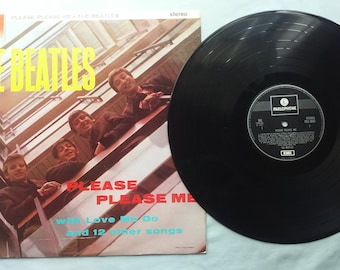 The Beatles, Please Please Me, LP 33 rpm, Parlophone, rare stereo, third press, Angus McBean, Garrod Lofthouse, McCartney Lennon, credits