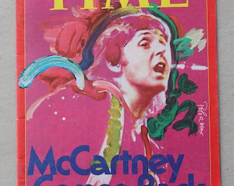 Paul McCartney on Time Magazine 1976 - McCartney Comes Back - Wings Over America - Zeffirelli, Ustinov, Sinatra, Natalie Wood, Wings