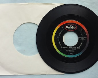 The Beatles, Vee Jay 581, Swirl Label, rare issue, Please Please Me, and, From Me To You, McCartney Lennon, credits, and Lennon, McCartney