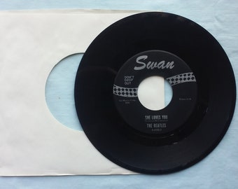 The Beatles, Swan Records, rare promo label, A side, She Loves You, B side, ILL Get You, Swan 41521,