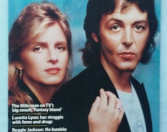 US Magazine, March 21, 1978, Paul and Linda, McCartney, very private life, a new son, new album, Fantasy Island, Loretta Lynn,