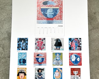 Wall calendar for 2027 of Ingrid Nilsson’s prints and paintings. Reproductions of twelve images plus cover.