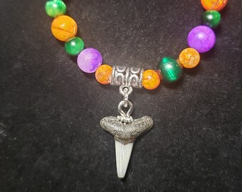 Trick or Treat Shark Tooth Bracelet (Halloween Edition)