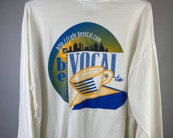 Y2K BeVocal Cafe technisch shirt met lange mouwen – Programmer Cyber XL