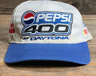 1990s NASCAR Pepsi 400 Daytona Night Race Embroidered Hat / 90s Vintage Snapback Cap