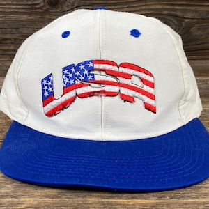 Gorra snapback vintage de los años 90 con emblema de EE. UU. bordado, bandera patriótica estadounidense, lona de algodón retro de los años 80