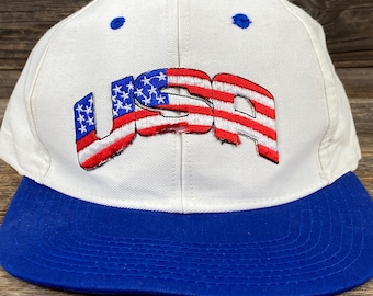 Vintage 90er USA Snapback Cap, Bestickte Baumwoll Cap