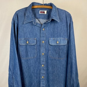 トップス BIG MAC DENIM WSTERN SHIRT XL USED Big Mac Denim Shirt - Etsy