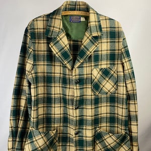 1970s 80s Pendleton Three-Pocket Plaid Chore Shirt Jacket | 100% Pure Virgin Wool | Heritage Clothing | Made in USA