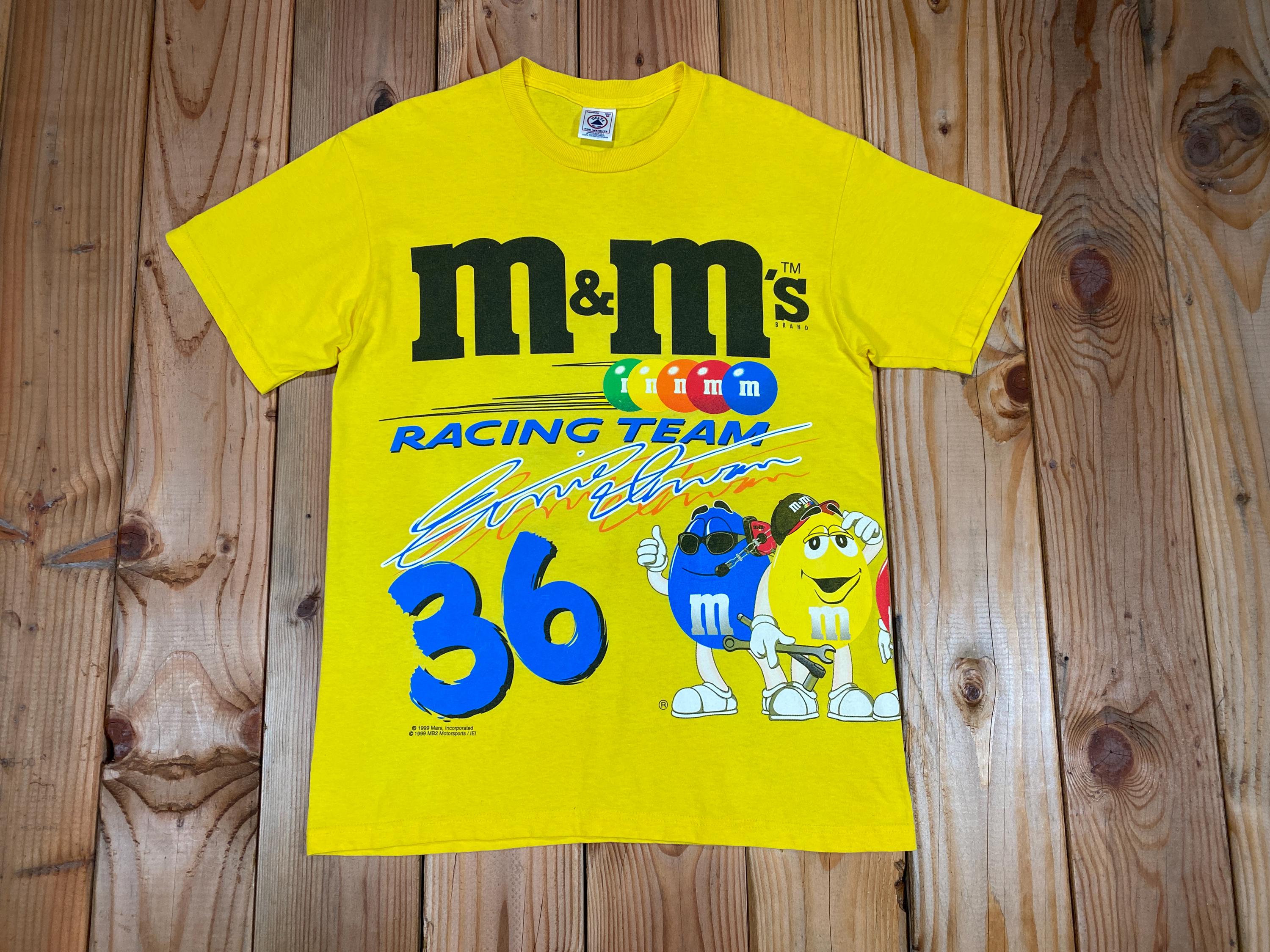 Vintage 90s M&ms Racing Team T-shirt, Ernie Irvin #36 Nascar Tee