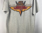 Vintage 90s 1997 Anvil Metal Music Motorcycles T-Shirt - Street Vibrations