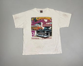 Vintage Goodguys Rod & Custom Nationals-T-shirt jaren 90, Pomona California XL