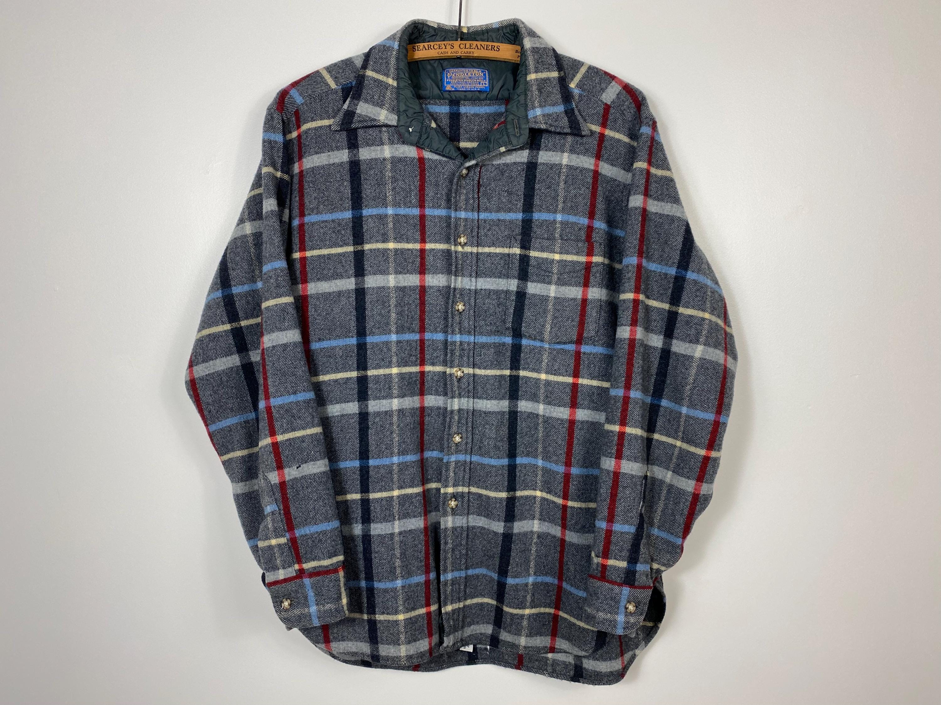 70s USA製 PENDLETON plaid wool shirt 70s Pendleton Shirt - Etsy