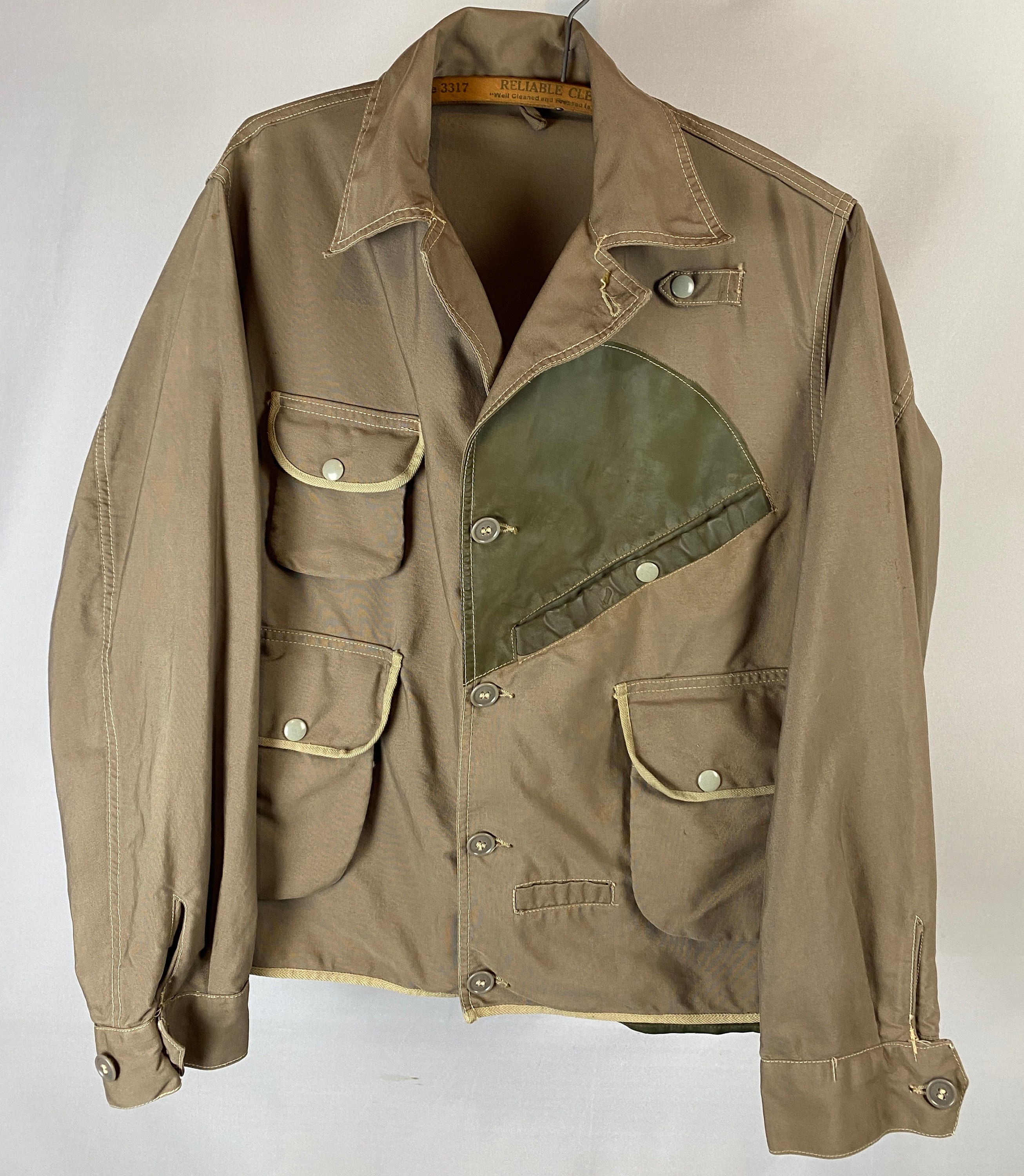40s50s MASLAND Fishing Jacket 42サイズ 1940s Masland Fishing Jacket W/ Built in Creel | Spring Loaded