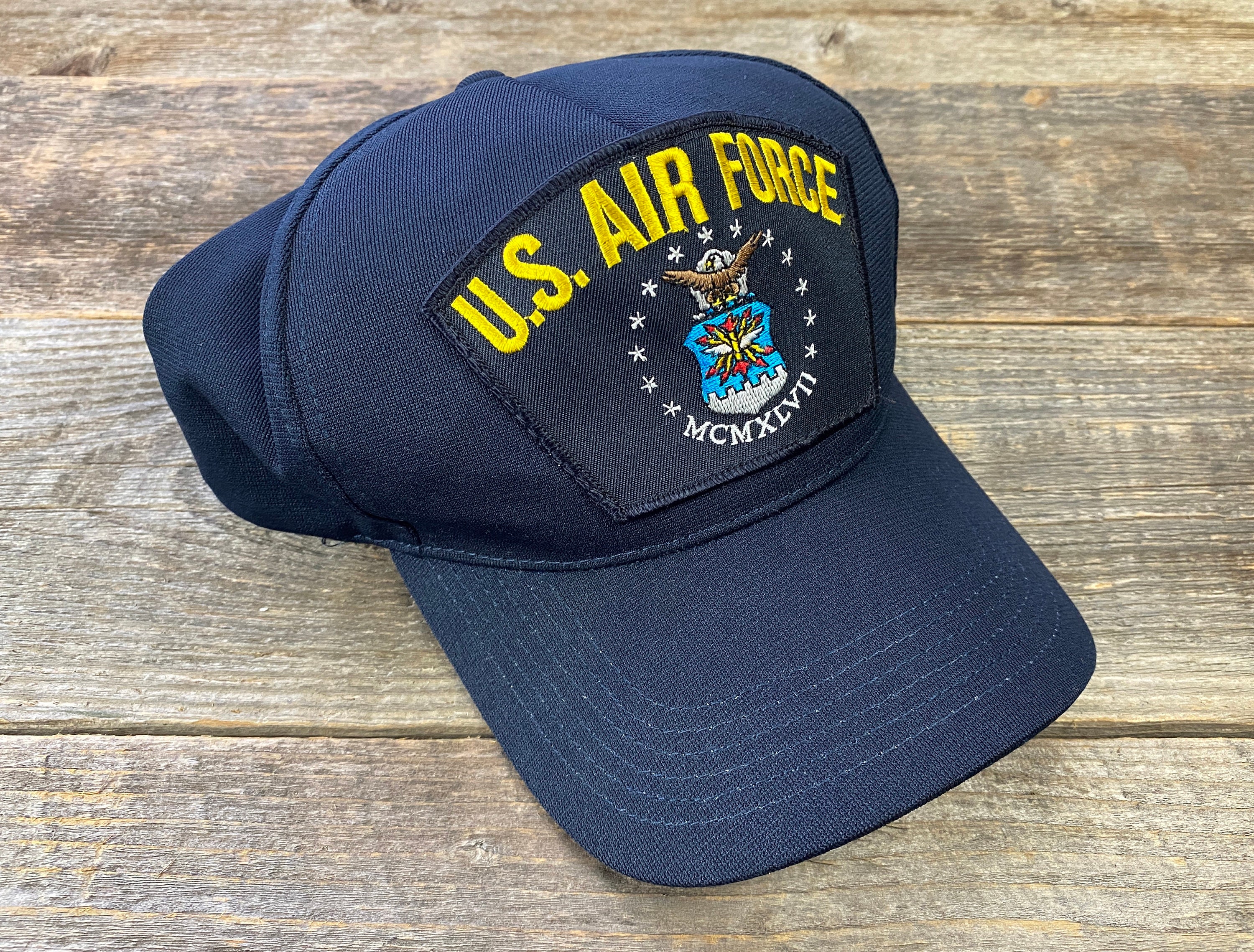 US Air Force MCMXLVII Snapback Hat | North Star | 1990s Y2k