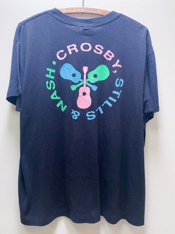 Vintage 80s Band Tee || Crosby Stills & Nash || R… - image 2