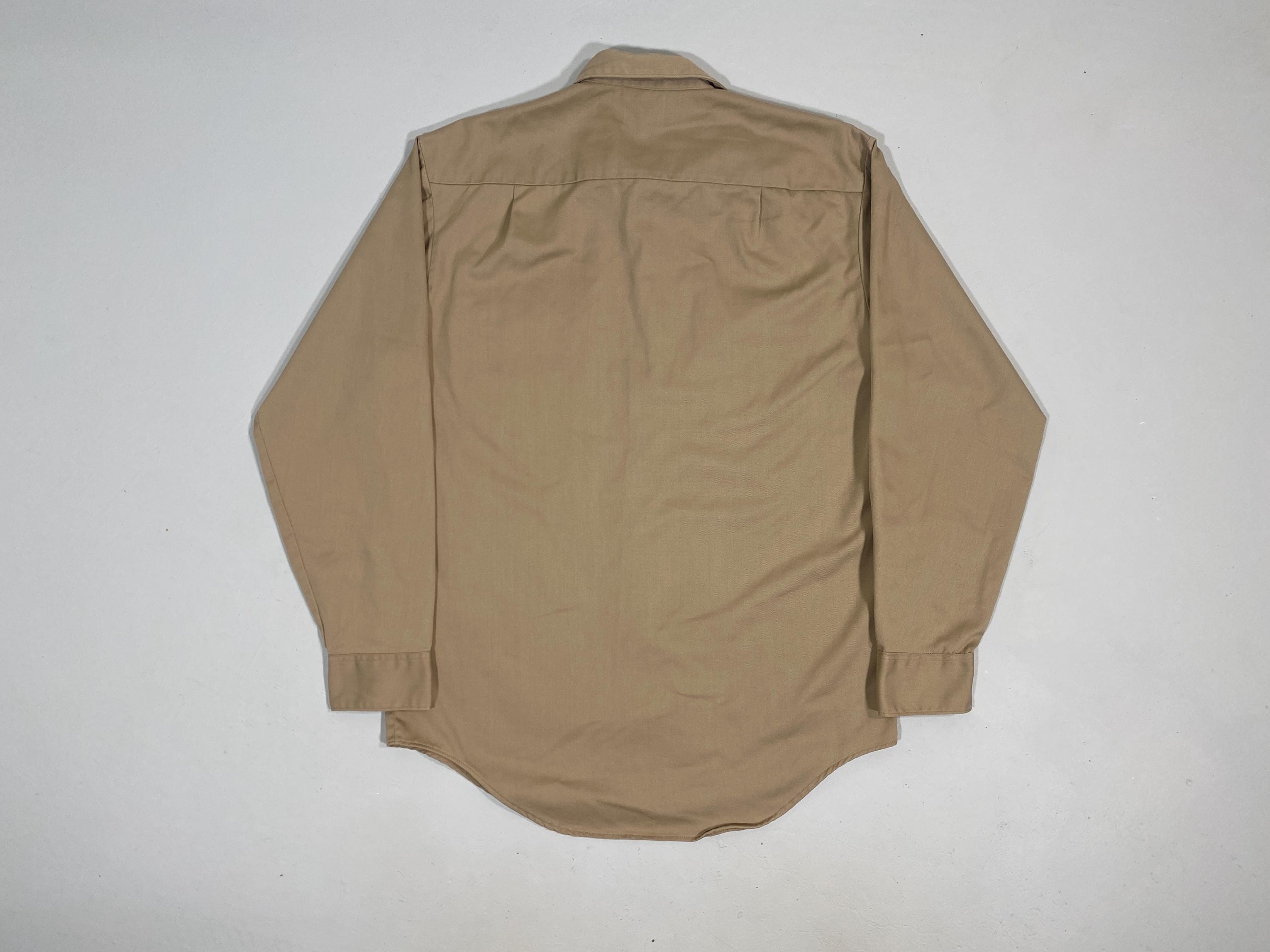 Vintage Big Mac Work Shirt: 60s/70s Tan Soil Release Utility Top
