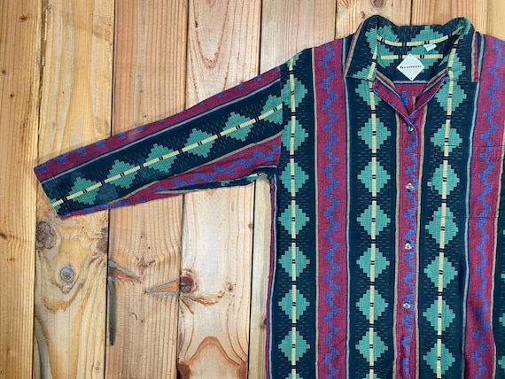 Vintage 90s Gramicci Aztec Western Shirt, Retro Southwestern