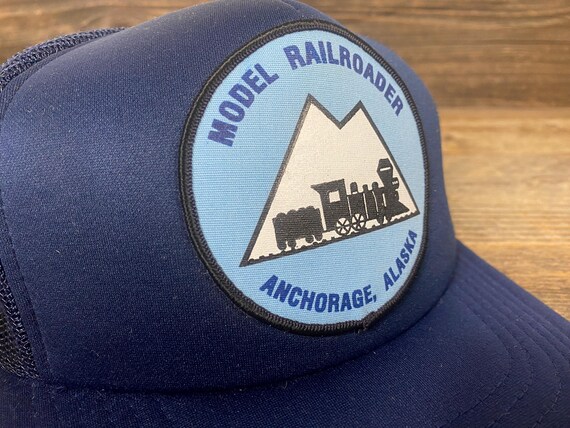 NOS 80s/90s Model Railroader Snapback Trucker Hat… - image 6