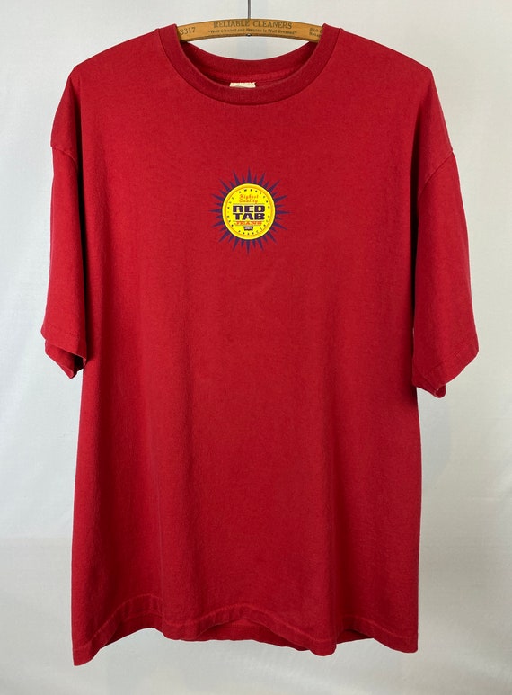 90s Levis Red Tab Jeans Starburst Graphic T-Shirt… - image 1