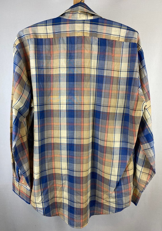 JC Penney 1970s 80s Plaid Western Button Shirt | … - image 2