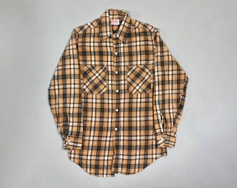 Big Mac 60s Vintage Mustard Gold Work Shirt Penneys Workwear