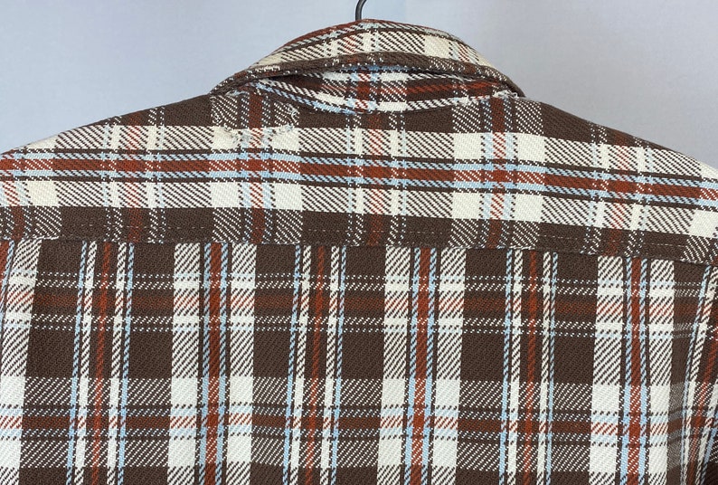 Early 1970s Jcpenney BIG MAC Plaid Flannel Shirt Jacket Heritage Clothing Made in USA