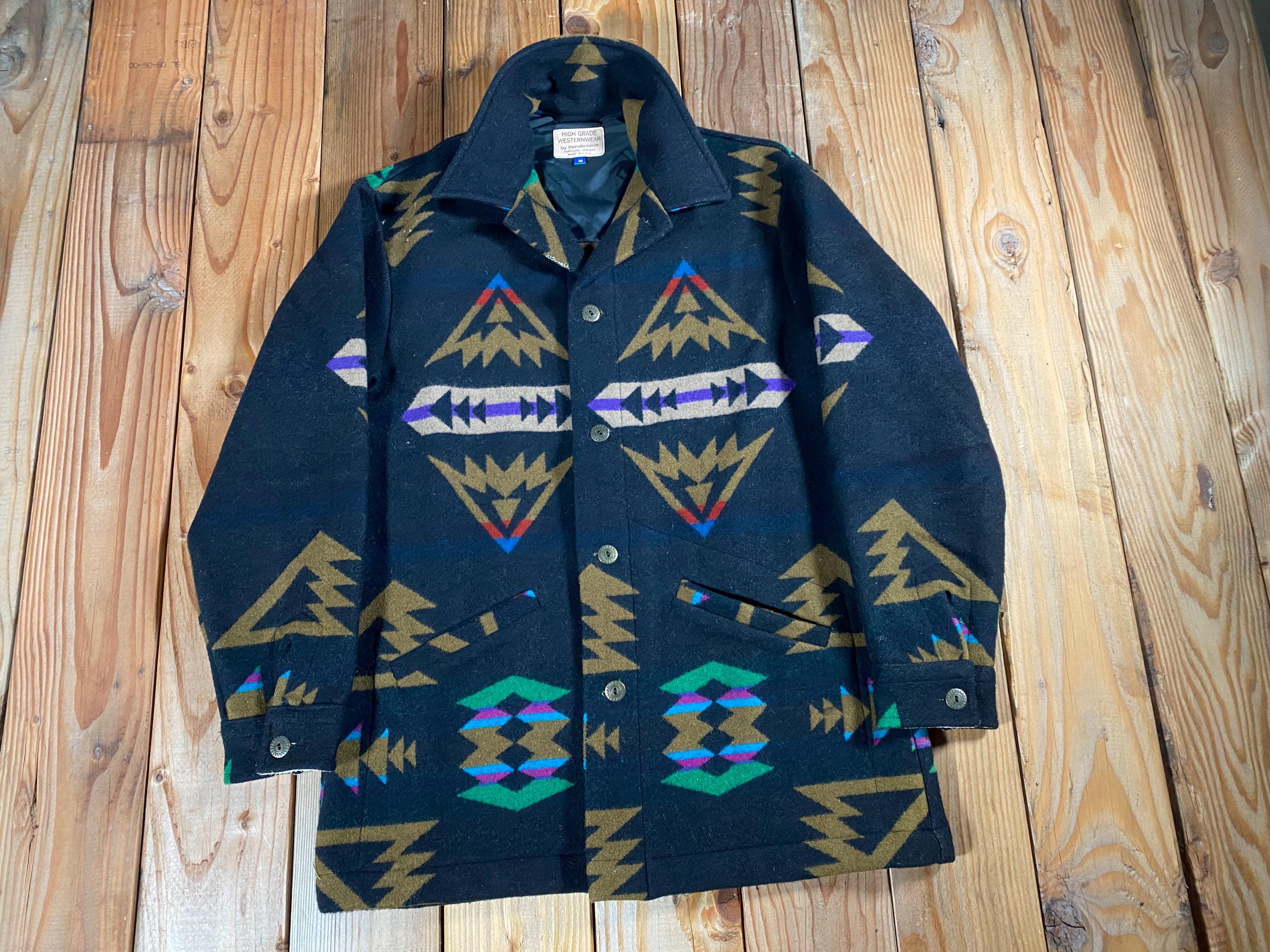 Vintage Southwestern Blanket Coat - Etsy