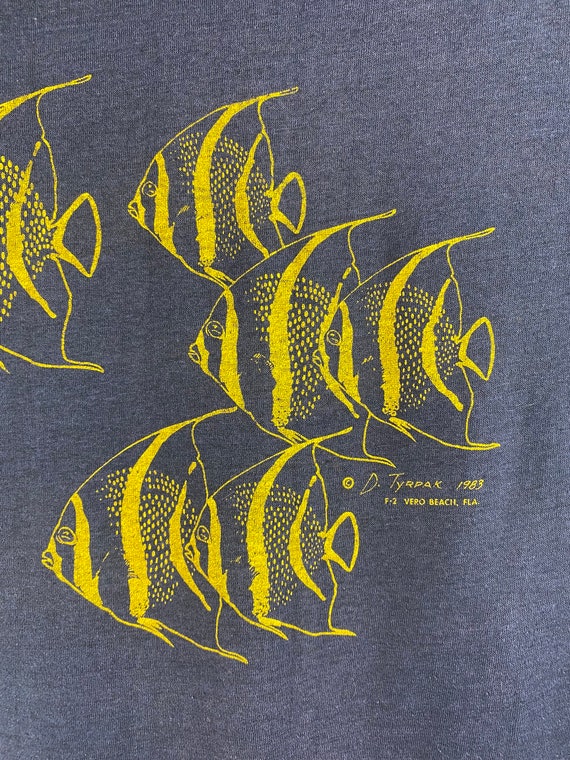 Vintage 80s 1983 Angelfish AOP T-Shirt - image 6