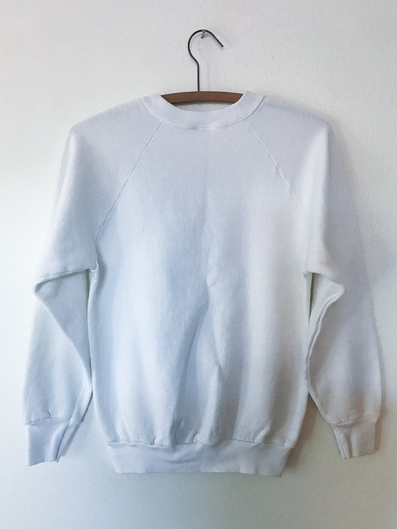 Vintage 1980s White Sweatshirt || Pan American Ga… - image 7