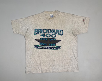 Vintage 1995 Brickyard 400 NASCAR T-Shirt – Distressed Racing Tee XL