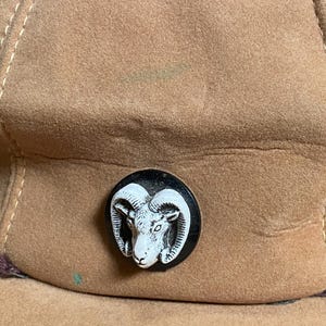 Vintage Goorin Bros. jaktkeps i kamelmocka från 1970-talet med stickade öronflikar - Herrstorlek Medium bild 4