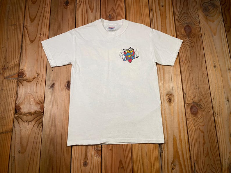 Vintage 90-tals NHRA Dennis Taylor Way cool rolig bil dragracing t-shirt, Hanes Beefy-T herrstorlek S bild 2