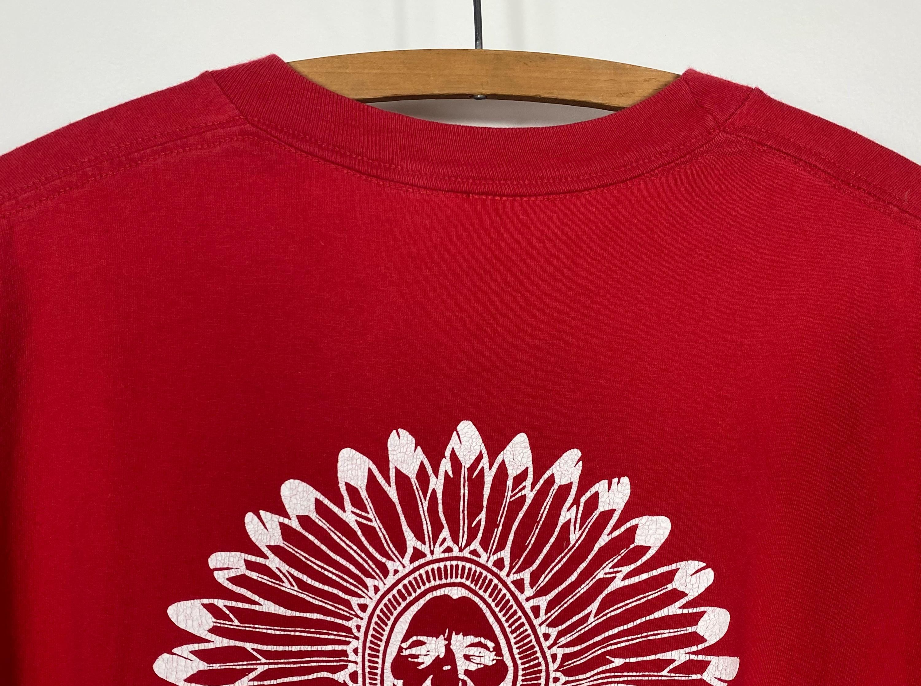 1990s Red Rider Indian Motorcycle Club T-shirt | Double Sided 