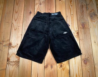 90s Interstate Denim Co. Baggy Corduroy Skate Shorts - Size 28 - USA Made - Vintage Skate Y2k Rave Fashion