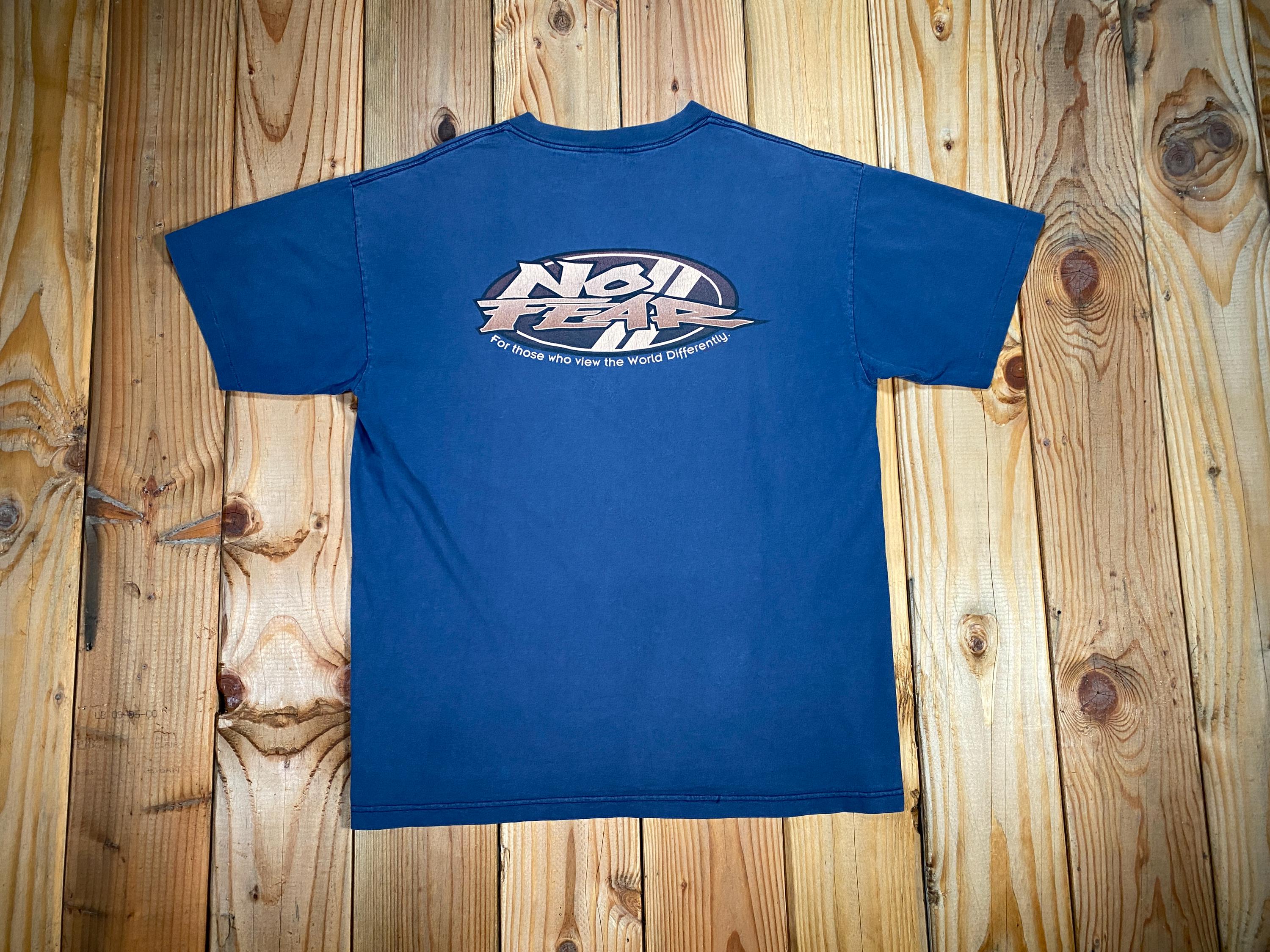 No Fear T Shirt Vintage 90s Life Is A Game Pick A Uniform Football Hockey XL - T