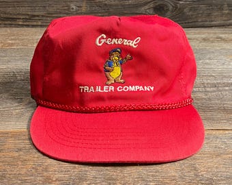 90s Vintage Strapback Bärnhut von General Anhänger Company